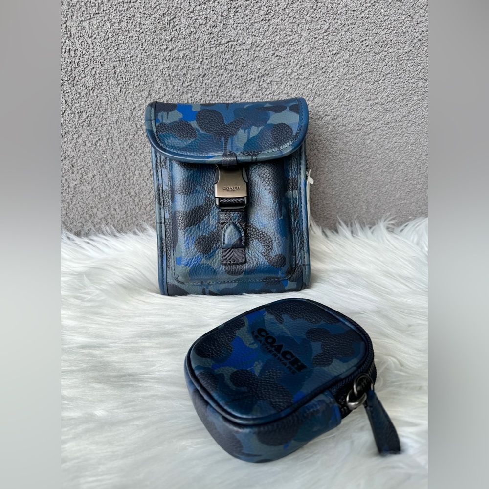 Charter North/South Crossbody With Hybrid Pouch With Camo Print